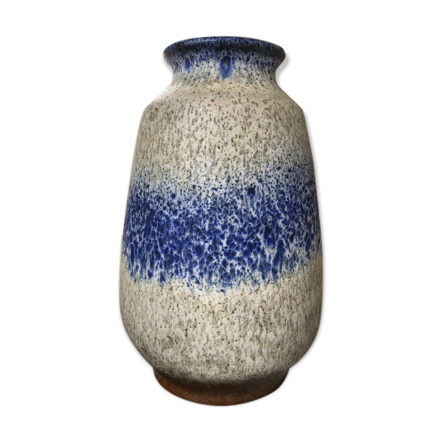 Speckled blue Scheurich vase