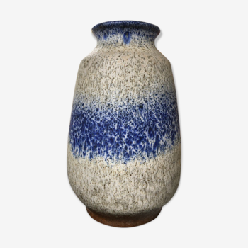 Speckled blue Scheurich vase