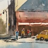 Aquarelle sur papier Arches Brooklyn