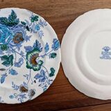 lot 6 assiettes plates anciennes faïence anglaise Mason’s