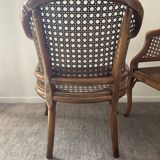 Pair of canned armchairs from the 50s and 60s