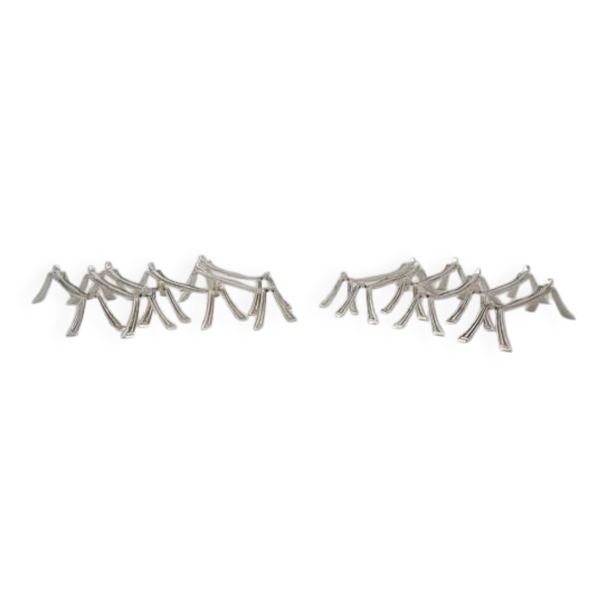 Christofle Printania model, Art Nouveau, 12 silver-plated knife rests.