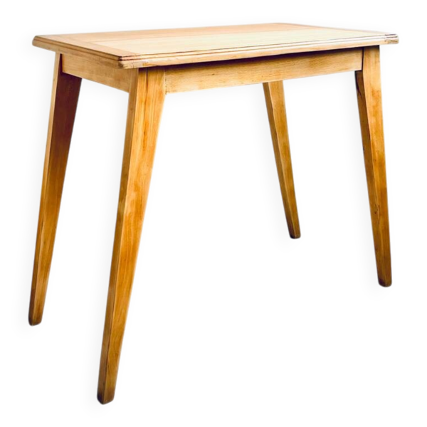 Table appoint / petit bureau pieds compas 1950