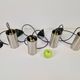 Vintage Cylindrical Pendant Lamps from Raak Holland, 1970s, Set of 4