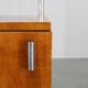 Restored Bauhaus chrome and walnut nightstand, Czechoslovakia 1940s