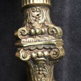Bronze lamp foot fluted barrel with capitals