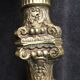 Bronze lamp foot fluted barrel with capitals