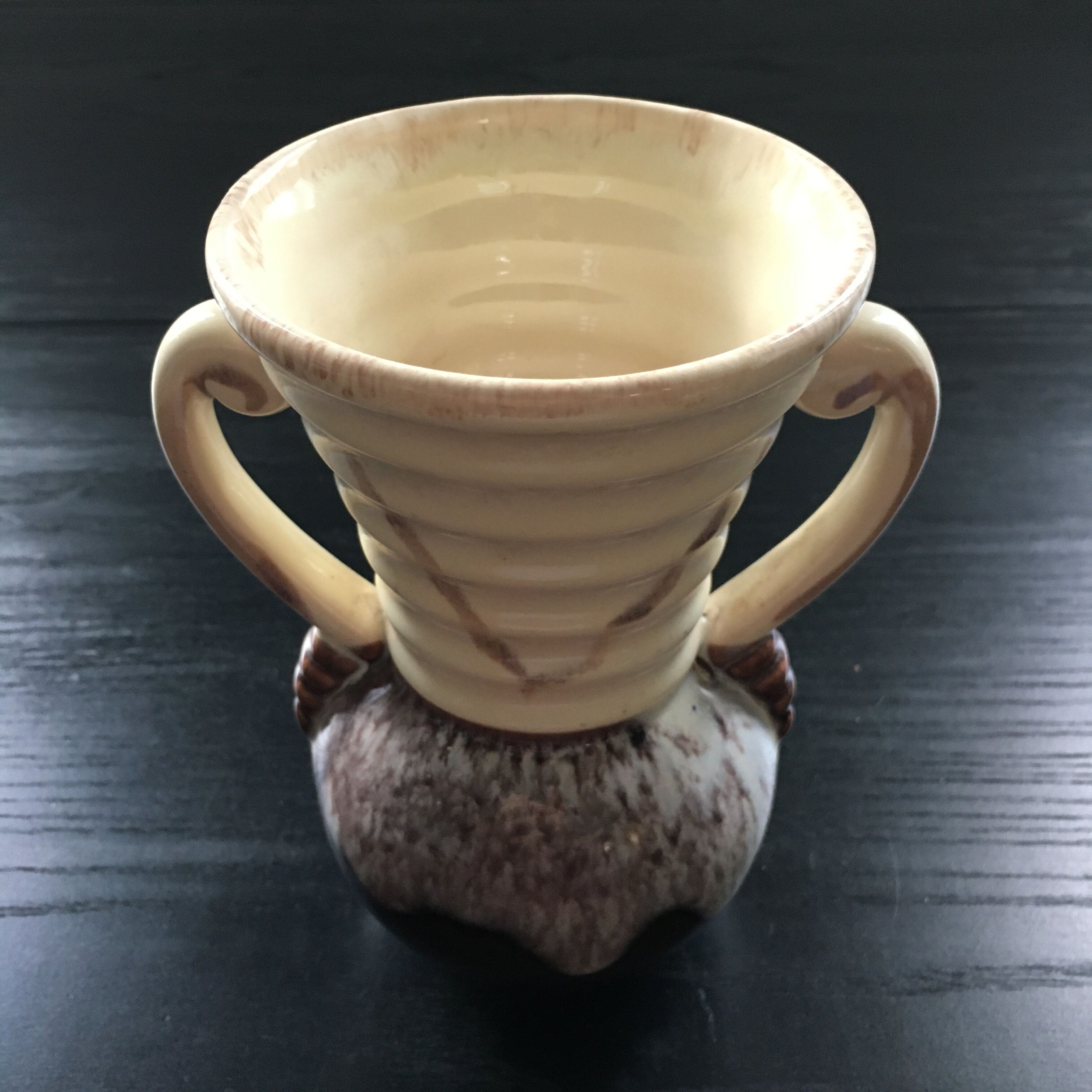 Two-tone art deco vase