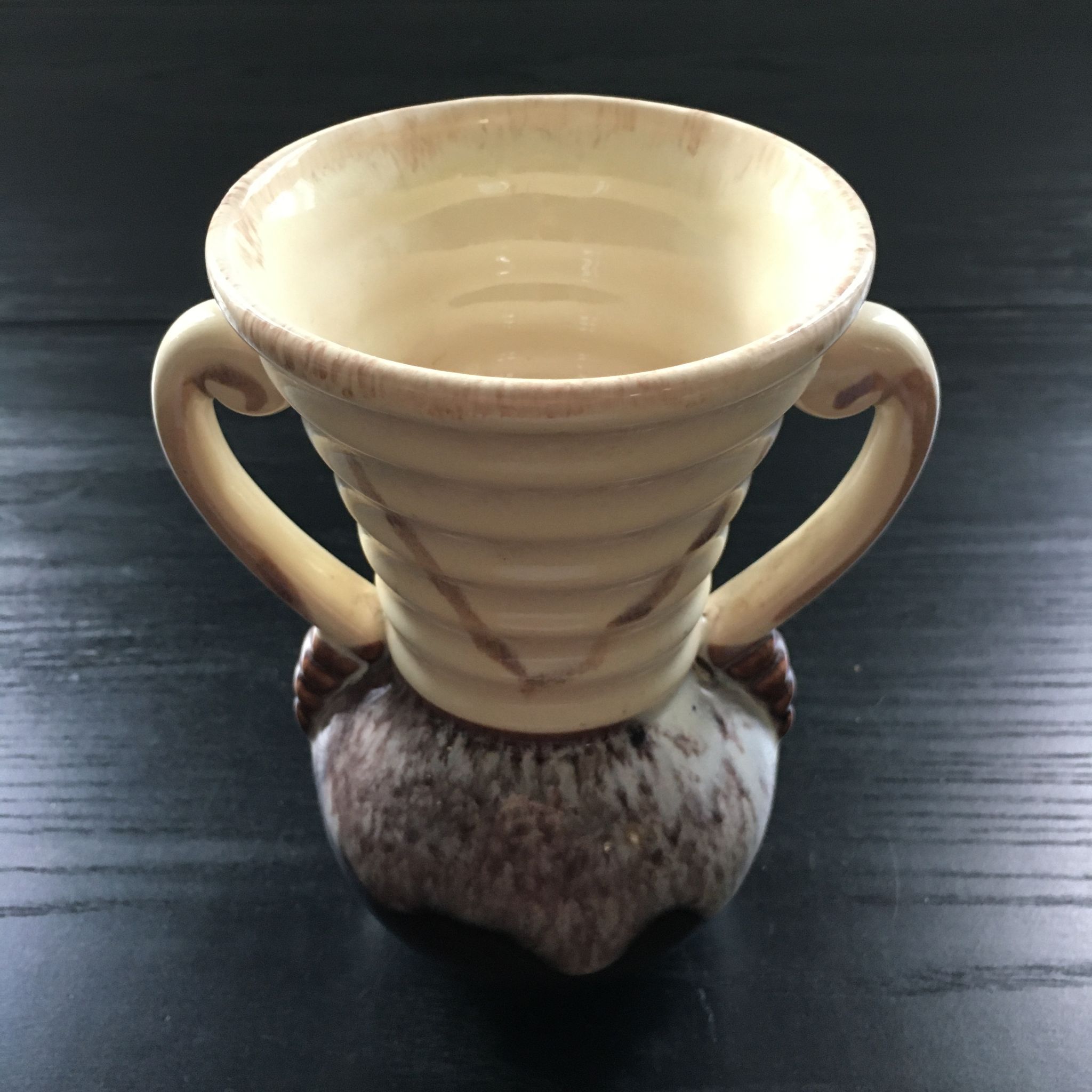 Two-tone art deco vase