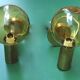 Pair of wall lamps brass and blown glass, Denmark 1960