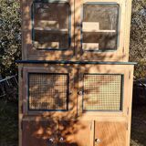 Two-piece wooden sideboard