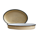 Pair of enamelled sheet metal dishes