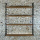 60's 70's oak string shelf module by Kajsa & Nils "Nisse" Strinning Sweden