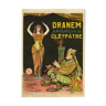 Affiche ancienne cinéma Dranem amoureux de Cléopatre