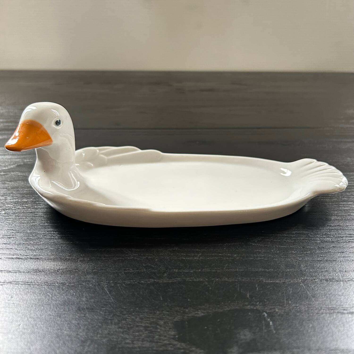 Porcelain duck dish