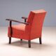 Paire de fauteuils vintage des années 50 avec accoudoirs en bois, Tchécoslovaquie, 72 × 61 × 82 cm