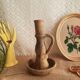 Candle holder terracotta cellar rat Orezza Campo Piano Corsica - Vintage
