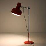 1960s Josef Hurka Red Desk Lamp, Czechoslovakia