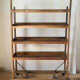 Vintage rolling shelf craft furniture