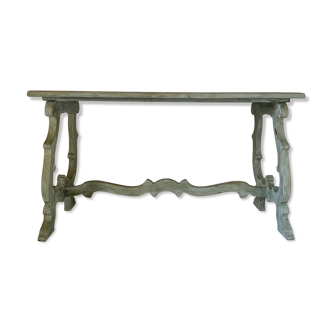 1950s vintage rustic grey dining table