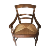 Fauteuil rustique paille