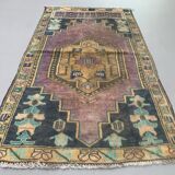 Tapis turc oushak 143x80 cm vintage