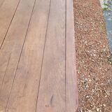 Rustic restaurant bistro table in solid oak, 1900 period - 1m85
