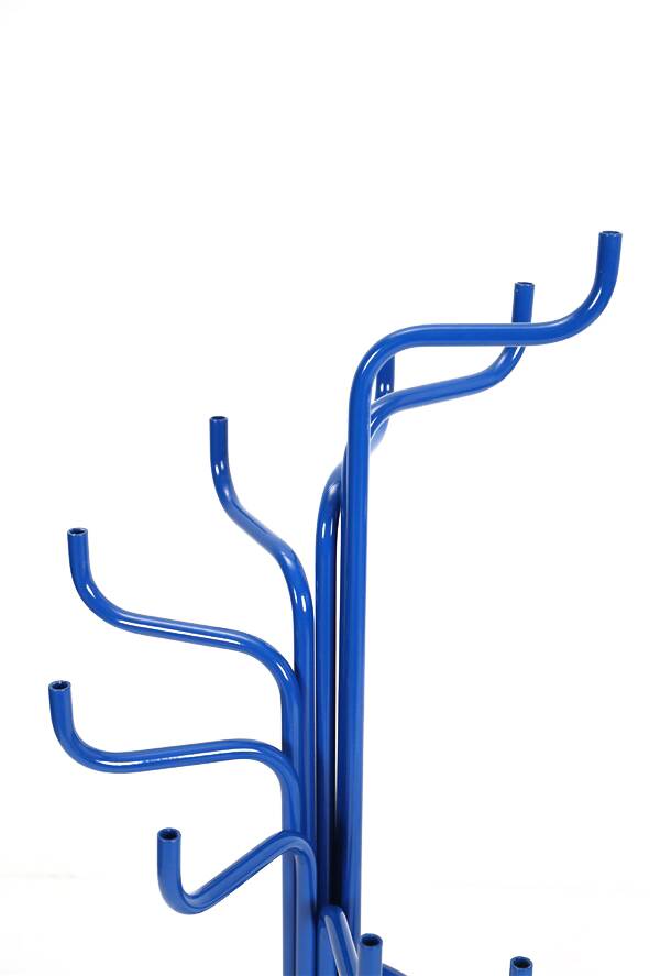 Grand candélabre David Klein-Saks / bleu / design postmoderne danois / années 1980