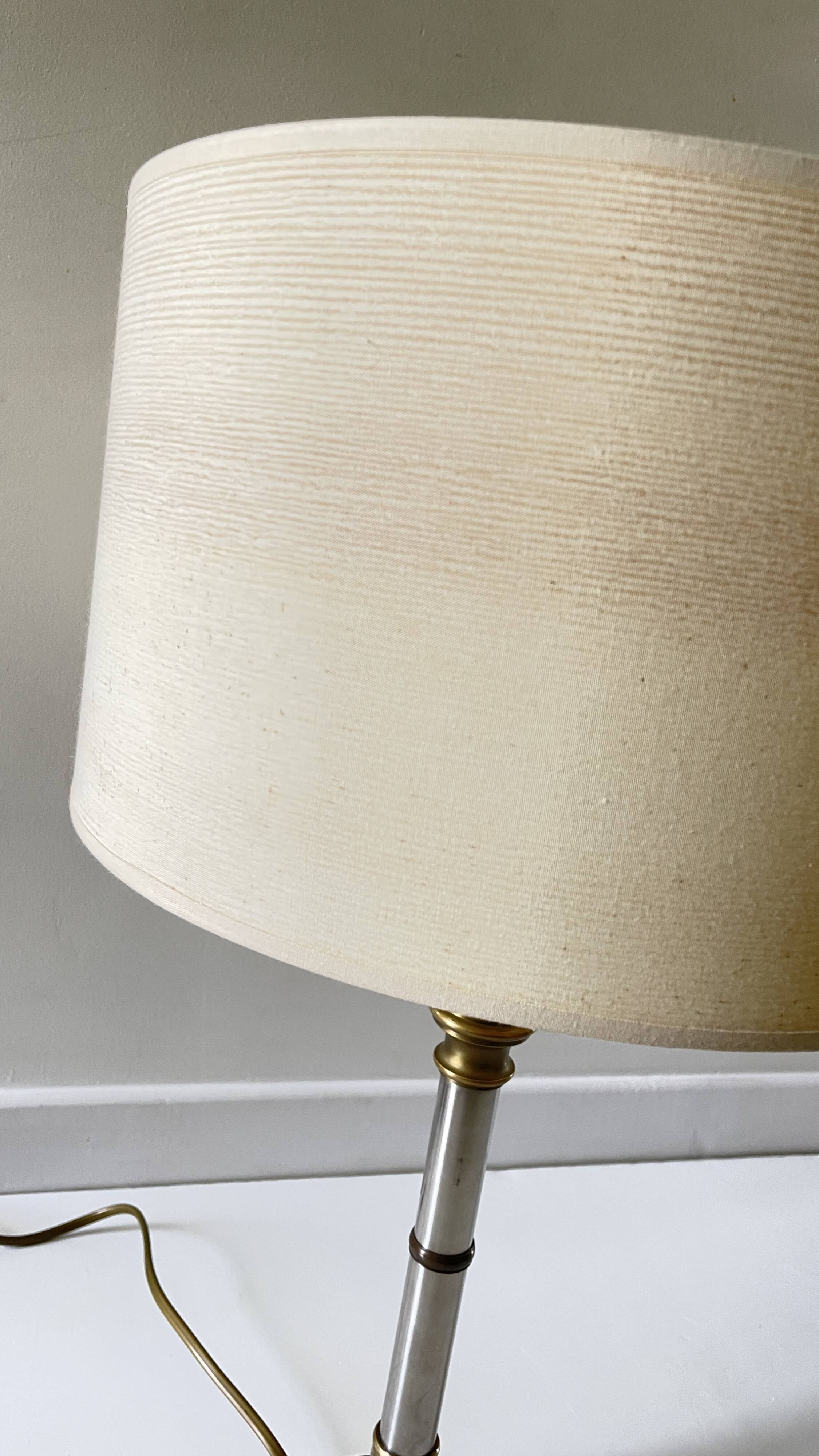 70s lamp with wood effect lampshade