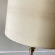 Lampe années 70 abat jour effet bois