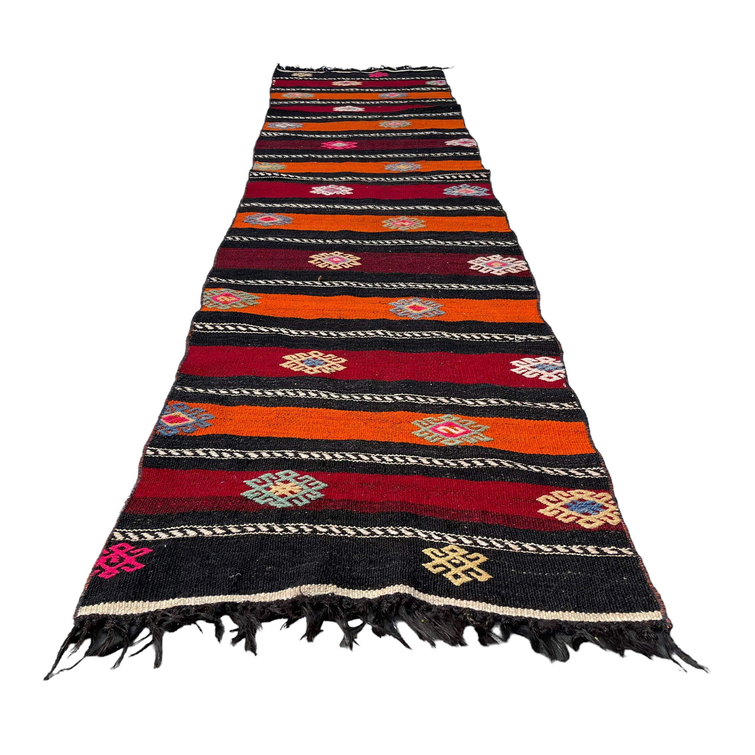 Vintage turkish kilim runner , 290 x 68 cm