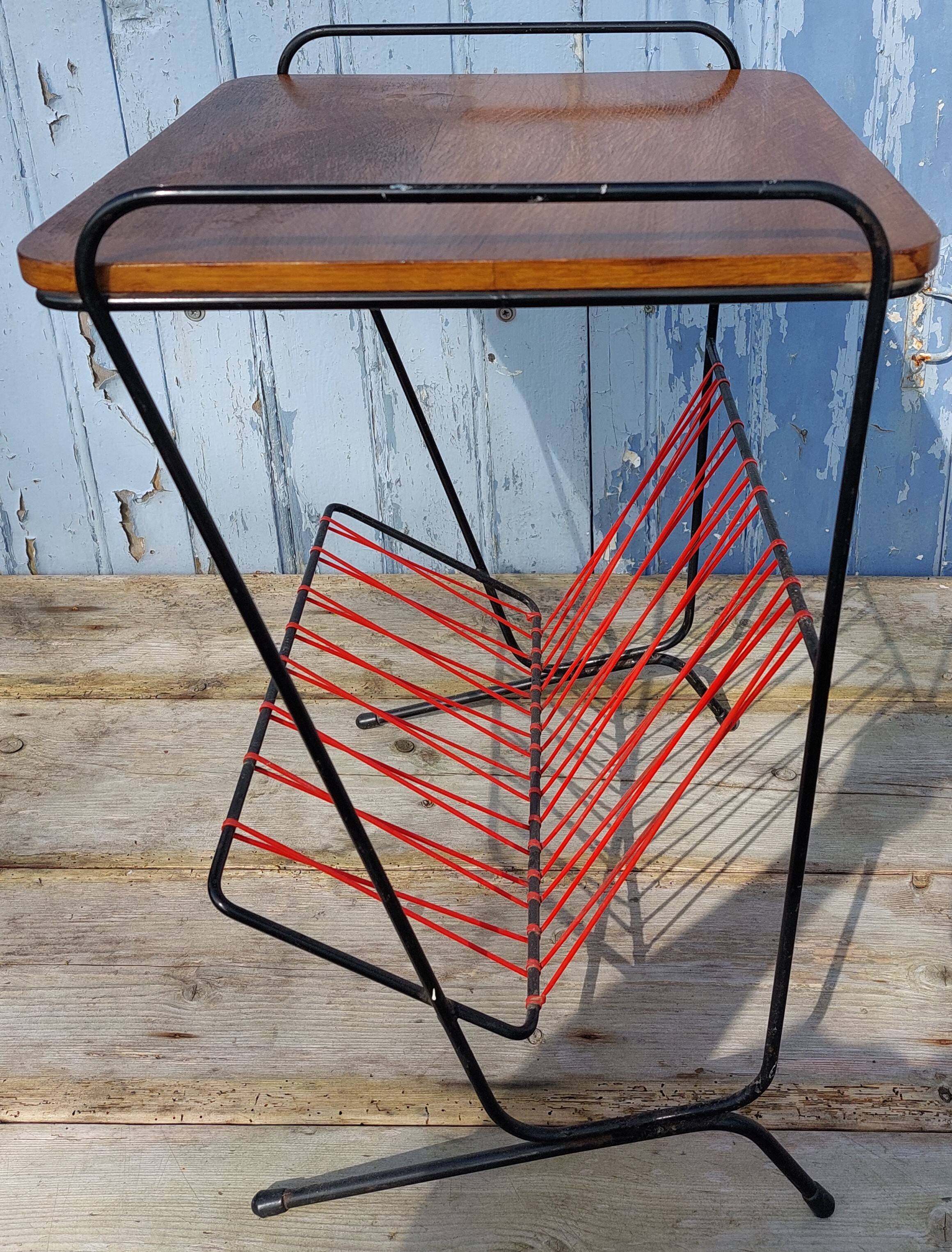 magazine holder side table
