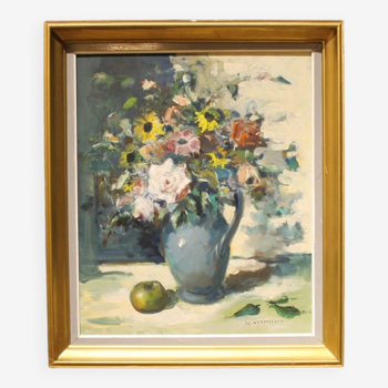 Still life of flowers by William Vermeesch