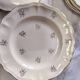 Sarreguemines set of 12 flat plates model Raphaël or flowers of F