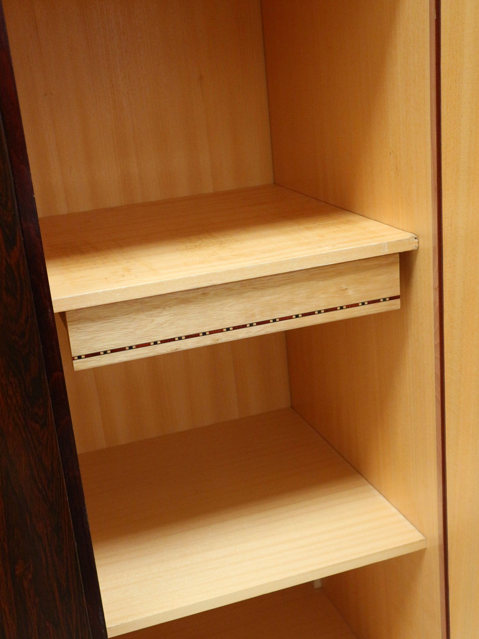 Large vintage rosewood wardrobe from the 1960s