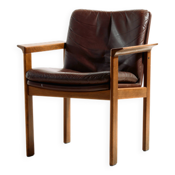Fauteuil en chêne par Laszlo Mazák pour Wiesner-Hager