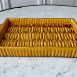 Slip top wicker effect bamboo signed vallauris years 60-70