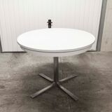 Round table convertible formica 70's central feet