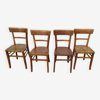 set of 4 Luterma bistro chairs - Wood