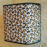 La divine – leopard corduroy wall light