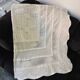 Vintage crochet bedspread in off-white