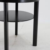 1940s Art Deco Round Coffee Table , Czechoslovakia