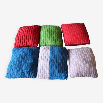 6 vintage wool weaving cushions