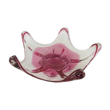 Coupe en cristal rose