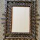 Bamboo mirror and vintage rattan 70s (60x50cm)