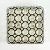 Mid Century Modern Iron Ring Glass Ceiling Light From Limburg, 1960s