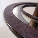 Vincent wegnez sculptural bronze and glass console table - belgium 20th