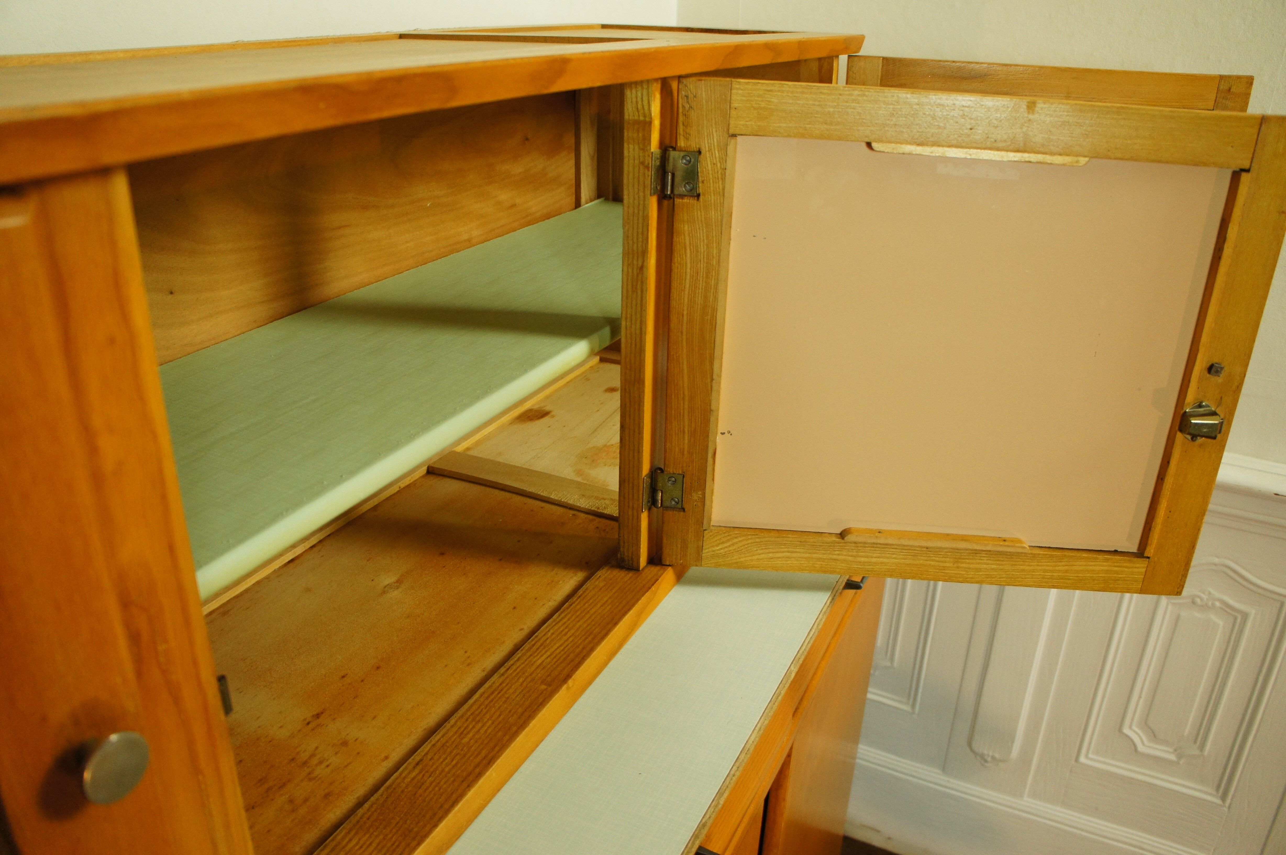 Buffet "Mado" 2 beech and Formica bodies