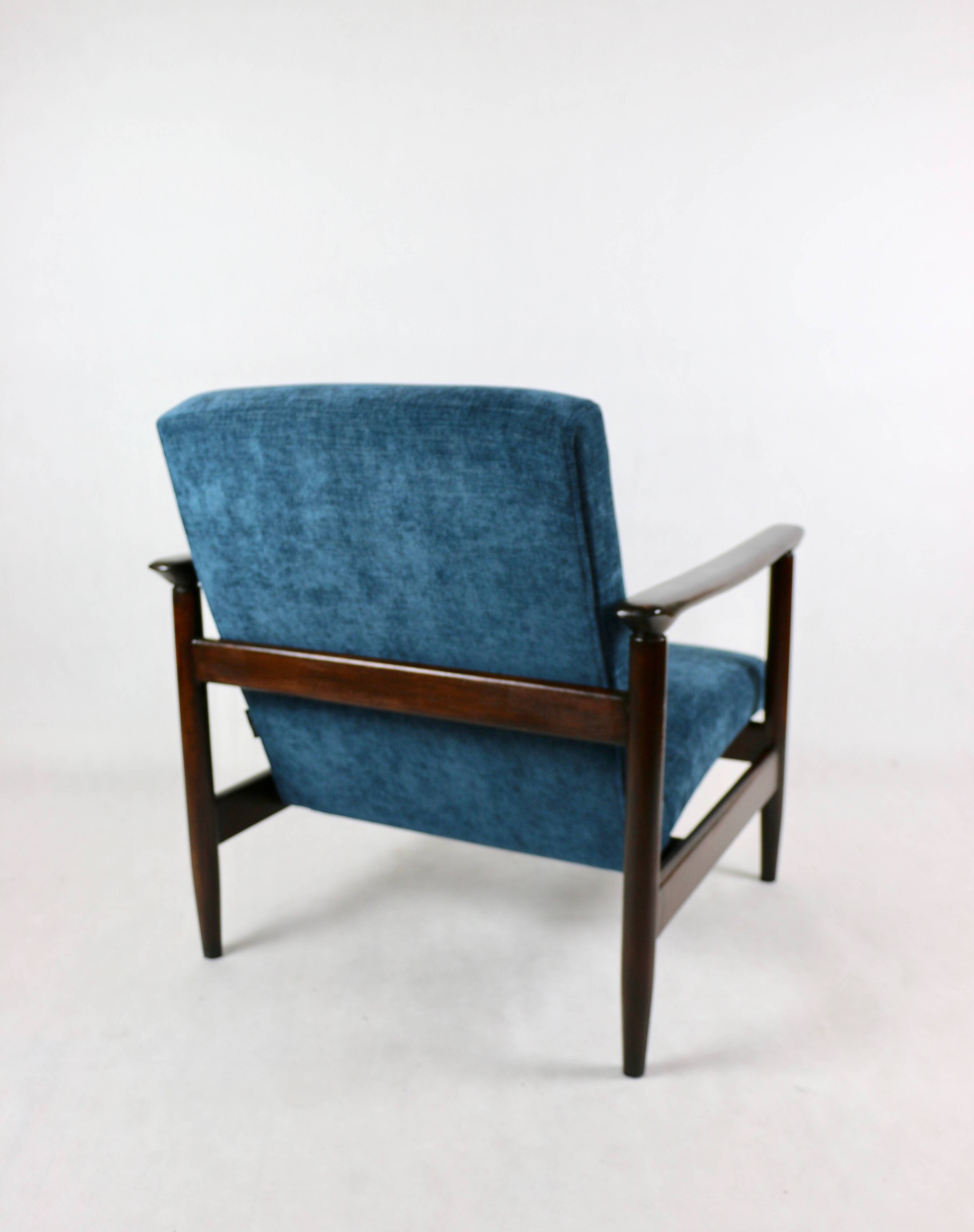 Fauteuil Blue Ocean GFM-142 par Edmund Homa, années 1970
