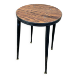 Vintage Scandinavian metal & formica stool 60s